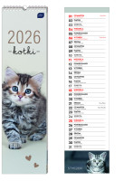 Kalendarz paskowy 13,5x50cm Koty Interdruk